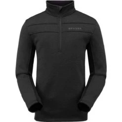Spyder Men's Encore Half Zip Fleece Jacket -Ski Gear Cheap 191252001 encore halfz flc blk