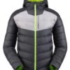 Spyder Men's Timeless Hoodie Down Jacket - 2021 Model -Ski Gear Cheap fw2021 spyder menstimelesshoodiedownjacket ebony
