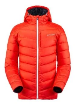 Spyder Men's Timeless Hoodie Down Jacket - 2021 Model -Ski Gear Cheap fw2021 spyder menstimelesshoodiedownjacket volcano
