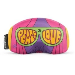 Goggle Soc Snow Goggle Cover -Ski Gear Cheap fw23 gogglesoc snowgogglecover peace love
