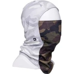 686 Men's Deluxe Hinge Balaclava -Ski Gear Cheap fw23 686 deluxehingebalaclava whitecamocolorblock