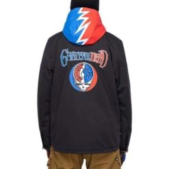 686 Men's Dead Jacket -Ski Gear Cheap fw23 686 mensdeadjacket gratefuldeadblackflannel 3