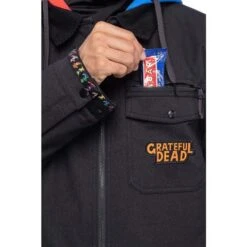 686 Men's Dead Jacket -Ski Gear Cheap fw23 686 mensdeadjacket gratefuldeadblackflannel 9