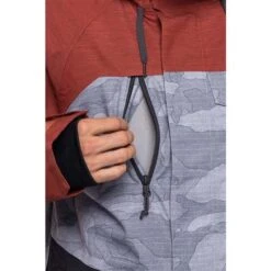 686 Men's GEO Insulated Jacket -Ski Gear Cheap fw23 686 mensgeoinsulatedjacket brickredcolorblock 11