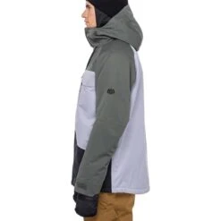 686 Men's GEO Insulated Jacket -Ski Gear Cheap fw23 686 mensgeoinsulatedjacket goblingreencolorblock 3