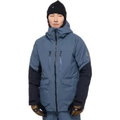 686 Men's GTX Smarty Weapon Jacket -Ski Gear Cheap fw23 686 mensgtxsmartyweaponjacket orionbluecolorblock 1