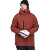 686 Men's Hydra Stash Reserve Insulated Jacket -Ski Gear Cheap fw23 686 menshydrastashreserceinsulatedjacket blackredheather 1