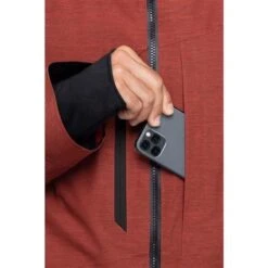 686 Men's Hydra Stash Reserve Insulated Jacket -Ski Gear Cheap fw23 686 menshydrastashreserceinsulatedjacket blackredheather 11