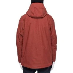 686 Men's Hydra Stash Reserve Insulated Jacket -Ski Gear Cheap fw23 686 menshydrastashreserceinsulatedjacket blackredheather 3