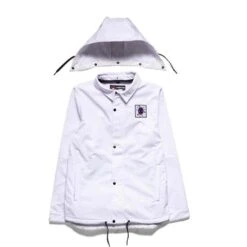 686 Men's Waterproof Coaches Jacket -Ski Gear Cheap fw23 686 menswaterproofcoachesjacket white 5