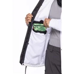 686 Men's Waterproof Coaches Jacket -Ski Gear Cheap fw23 686 menswaterproofcoachesjacket white 6