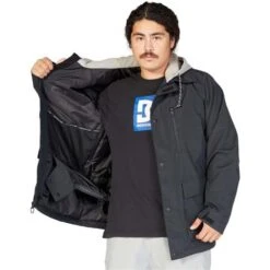 DC Shoes Men's Bandwidth Jacket -Ski Gear Cheap fw23 dc mensbandwidthjacket black 4