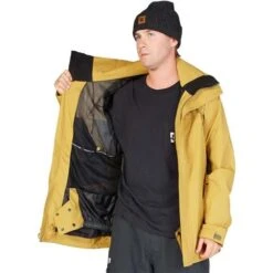 DC Shoes Men's Command 45K Jacket -Ski Gear Cheap fw23 dc menscommand45kjacket bronzemist 4