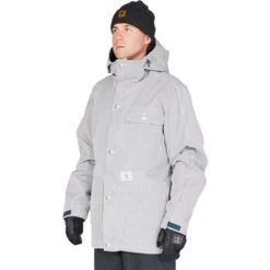 DC Shoes Men's Servo Jacket -Ski Gear Cheap fw23 dc mensservojacket hickorystripe 5