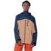 Obermeyer Men's Chandler Shell Jacket -Ski Gear Cheap fw23 obermeyer menschandlershelljacket dune 1