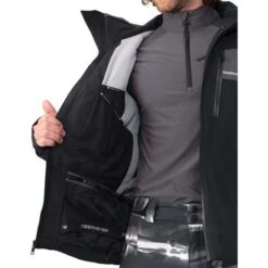 Obermeyer Men's Charger Jacket -Ski Gear Cheap fw23 obermeyer menschargerjacket black 3
