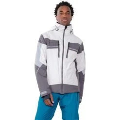 Obermeyer Men's Charger Jacket -Ski Gear Cheap fw23 obermeyer menschargerjacket fog 1