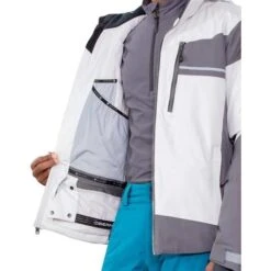 Obermeyer Men's Charger Jacket -Ski Gear Cheap fw23 obermeyer menschargerjacket fog 4