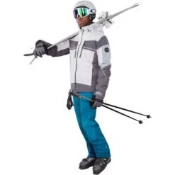 Obermeyer Men's Charger Jacket -Ski Gear Cheap fw23 obermeyer menschargerjacket fog 5