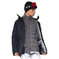 Obermeyer Men's Highlands Shell Jacket -Ski Gear Cheap fw23 obermeyer menshighlandsshelljacket black 3