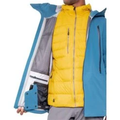 Obermeyer Men's Highlands Shell Jacket -Ski Gear Cheap fw23 obermeyer menshighlandsshelljacket blueagave 3