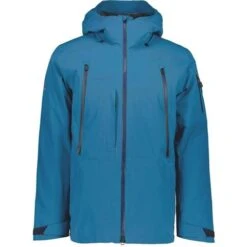 Obermeyer Men's Highlands Shell Jacket -Ski Gear Cheap fw23 obermeyer menshighlandsshelljacket blueagave 6