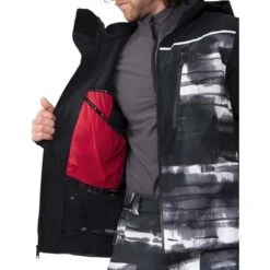 Obermeyer Men's Kodiak Jacket -Ski Gear Cheap fw23 obermeyer menskodiakjacket blackout 3