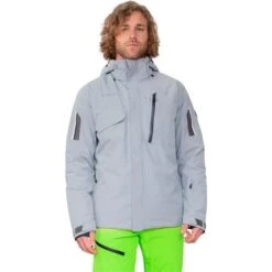 Obermeyer Men's Primo Jacket -Ski Gear Cheap fw23 obermeyer mensprimojacket shale 1