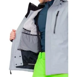 Obermeyer Men's Primo Jacket -Ski Gear Cheap fw23 obermeyer mensprimojacket shale 5