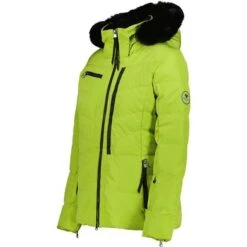 Obermeyer Women's Circe Down Jacket -Ski Gear Cheap fw23 obermeyer womenscircedownjacket honeydew 3