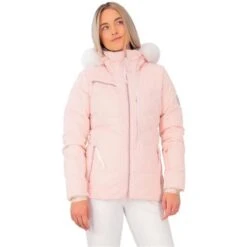 Obermeyer Women's Circe Down Jacket -Ski Gear Cheap fw23 obermeyer womenscircedownjacket pinkchampagne 1