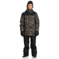 Quiksilver Men's Fairbanks Jacket 19 Quiksilver Men's Fairbanks Jacket -Ski Gear Cheap fw23 quiksilver mensfairbanksjacket grapeleaftigercamo 3