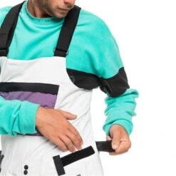 Quiksilver Men's Fly High Bib -Ski Gear Cheap fw23 quiksilver mensflyhighbib snowwhite 5