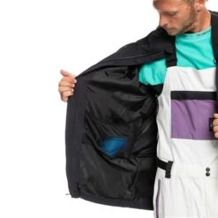 Quiksilver Men's High In The Hood Jacket -Ski Gear Cheap fw23 quiksilver menshighinthehoodjacket trueblack 4