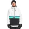 Quiksilver Men's Steeze Jacket -Ski Gear Cheap fw23 quiksilver menssteezejacket snowwhite 1