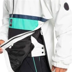 Quiksilver Men's Steeze Jacket -Ski Gear Cheap fw23 quiksilver menssteezejacket snowwhite 3