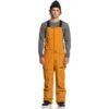 Quiksilver Men's Utility Bib -Ski Gear Cheap fw23 quiksilver mensutilitybib buckthornbrown 1
