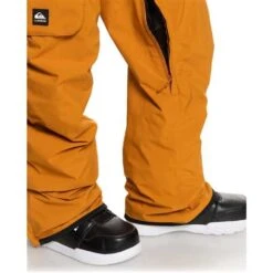 Quiksilver Men's Utility Bib -Ski Gear Cheap fw23 quiksilver mensutilitybib buckthornbrown 5