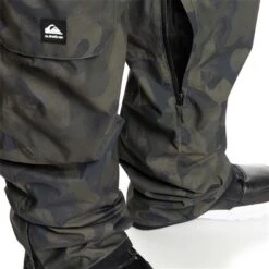 Quiksilver Men's Utility Bib -Ski Gear Cheap fw23 quiksilver mensutilitybib trueblackfadeoutcamo 5