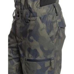 Quiksilver Men's Utility Bib -Ski Gear Cheap fw23 quiksilver mensutilitybib trueblackfadeoutcamo 6