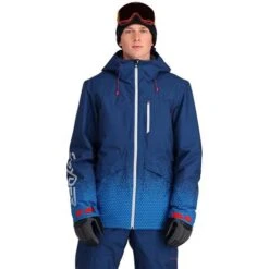 Spyder Men's Anthem GTX Insulated Jacket 32 Spyder Men's Anthem GTX Insulated Jacket -Ski Gear Cheap fw23 spyder mensanthemgtxinsulatedjacket fadedgeocollegiate 1
