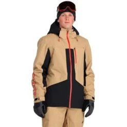 Spyder Men's Anthem GTX Insulated Jacket 39 Spyder Men's Anthem GTX Insulated Jacket -Ski Gear Cheap fw23 spyder mensanthemgtxinsulatedjacket tanninblack 1