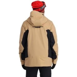 Spyder Men's Avid Jacket -Ski Gear Cheap fw23 spyder mensavidjacket tanninblack 2