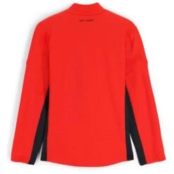 Spyder Men's Bandit Half Zip Fleece Jacket -Ski Gear Cheap fw23 spyder mensbandithalfzipfleecejacket volcano 2