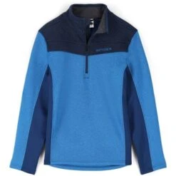 Spyder Men's Encore Half Zip Fleece Jacket -Ski Gear Cheap fw23 spyder mensencorehalfzipfleecejacket collegiate 1