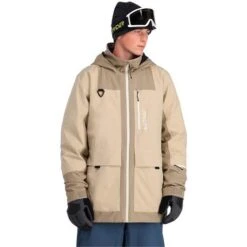 Spyder Men's Field GTX Jacket -Ski Gear Cheap fw23 spyder mensfieldgtxjacket safari 1