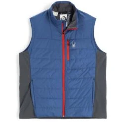 Spyder Men's Glissade Hybrid Insulator Vest -Ski Gear Cheap fw23 spyder mensglissadehybridinsulatorvest abyssvolcano 3