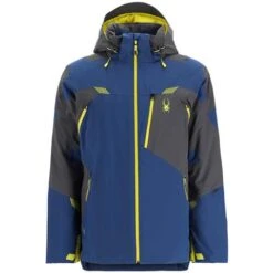 Spyder Men's Leader Jacket -Ski Gear Cheap fw23 spyder mensleadergtxjacket abysscitron 7