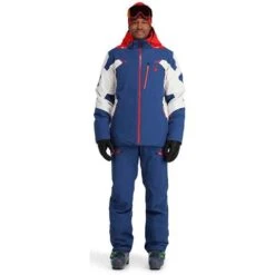 Spyder Men's Leader Jacket -Ski Gear Cheap fw23 spyder mensleadergtxjacket abyssvolcano 3