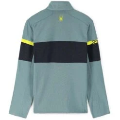 Spyder Men's Speed Full Zip Fleece Jacket -Ski Gear Cheap fw23 spyder mensspeedfullzipfleecejacket tundracitron 2